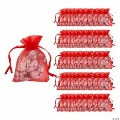 Deals 🎉 Mini Organza Drawstring Treat Bags - 50 Pc. ✔️