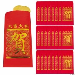 Cheapest 👍 3 1/2" x 7 1/4" Mini Lucky Money Paper Treat Bags - 24 Pc. ⭐