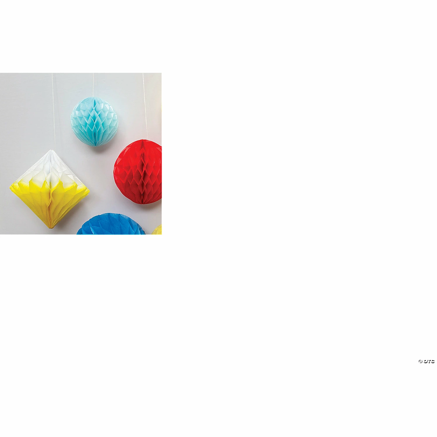 Best Sale ๐ฅ Hanging Paper Honeycomb Decoration Assortment - 12 Pc. ๐งจ - Image 3