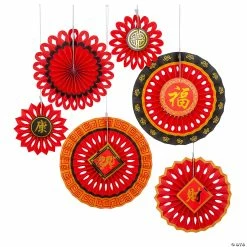 Best reviews of 🌟 8" - 14" Chinese New Year Hanging Fans - 6 Pc. 😀