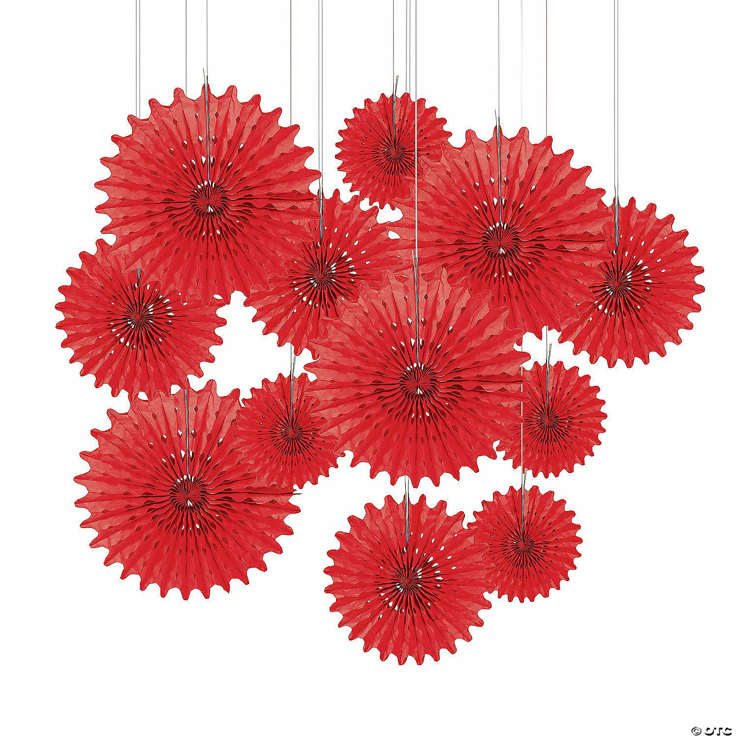 Best deal ๐งจ Hanging Tissue Paper Fans - 12 Pc. ๐ฅ