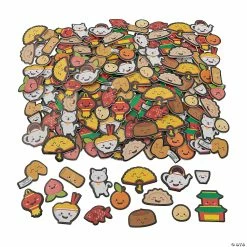 Top 10 ✨ Bulk Chinese Food Self-Adhesive Shapes - 300 Pc. 🎁
