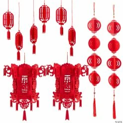 Hot Sale 👏 Chinese Lantern Decorating Kit - 10 Pc. 👍