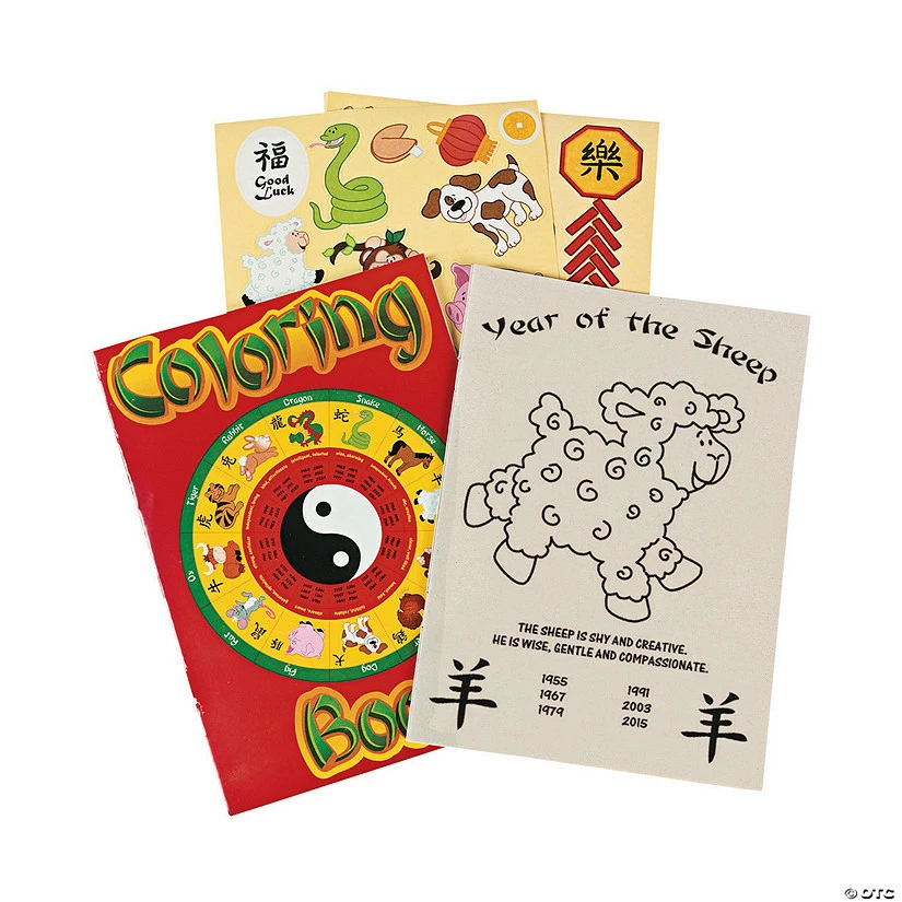 Cheapest ๐ Chinese New Year Activity Books with Stickers - 24 Pc. ๐