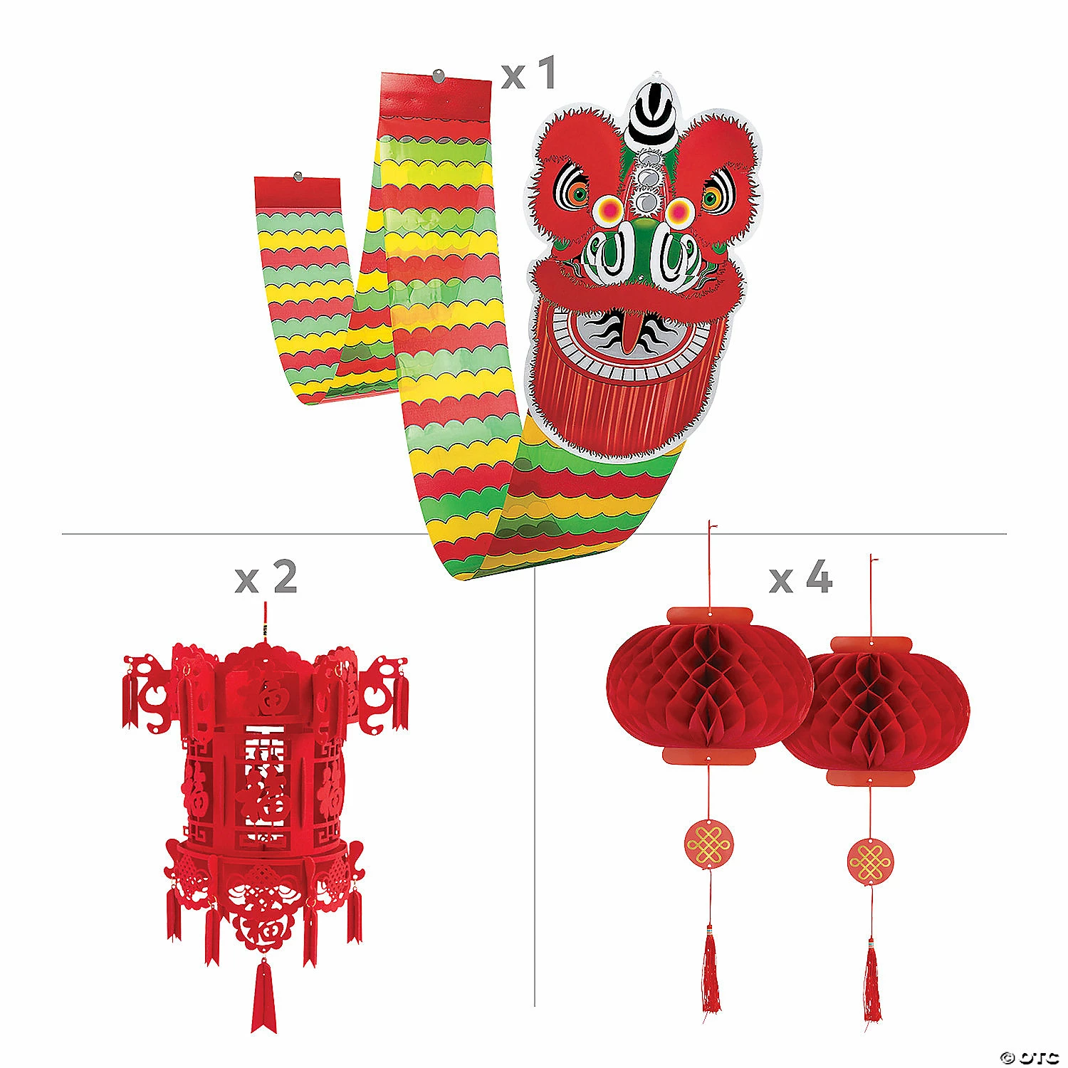 Brand new 💯 Chinese New Year Hanging Decorations Kit - 7 Pc. 👍 - Image 2