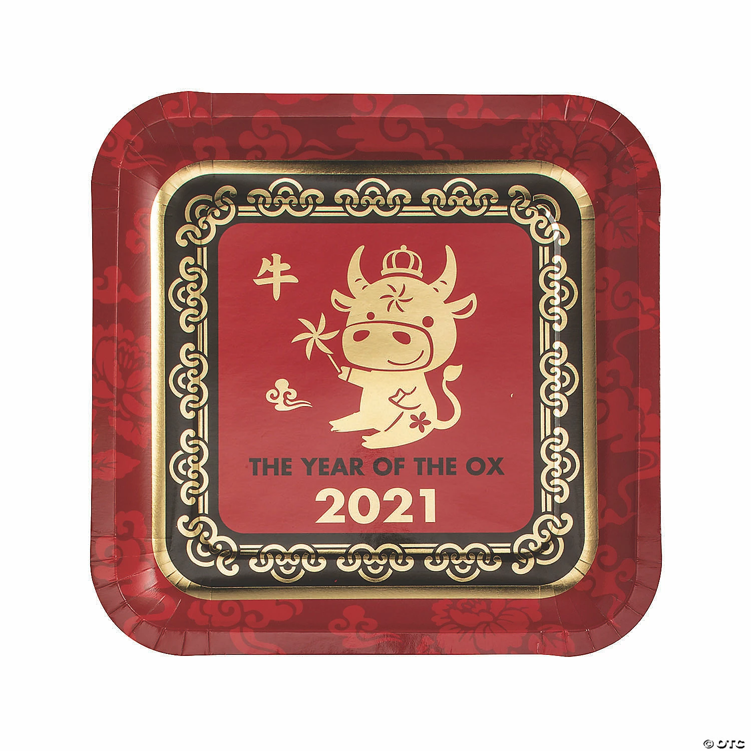 Wholesale ๐ Chinese New Year of the Ox Paper Dinner Plates - 8 Ct. ๐ฅฐ
