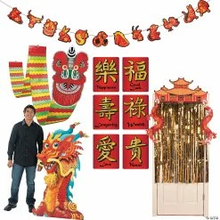 New ✔️ Chinese New Year Party Decorating Kit - 10 Pc. 😉