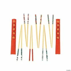 Best Sale 🎉 Decorated Wood Chopsticks - 24 Ct. ❤️
