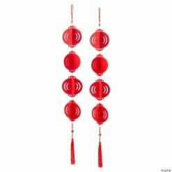 Deals 🌟 Felt Lunar New Year Chinese Hanging Lantern - 2 Pc. ✨