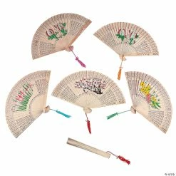 Hot Sale 💯 Floral Folding Hand Fans - 6 Pc. 🤩