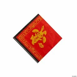 Cheap 🔔 Lunar New Year of the Rabbit Beverage Napkins - 16 Pc. ✨
