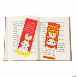 New 🌟 Lunar New Year of the Rabbit Bookmarks - 48 Pc. 🔔