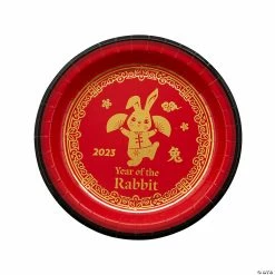 Cheap 👏 Lunar New Year of the Rabbit Dinner Plate - 8 Ct. 🎉