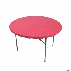 Discount 🛒 Fitted Round Plastic Tablecloth 🎉