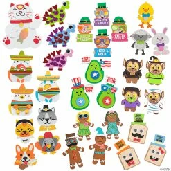 Budget 😀 Ultimate Holiday Magnet Craft Kit Assortment – Makes 120 ⌛
