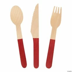 Discount 👏 Wooden Cutlery Sets - 24 Pc. 💯